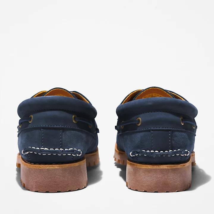 商品Timberland|Timberland® 3-Eye Lug Handsewn Boat Shoe for Men in Navy,价格¥1382,第7张图片详细描述