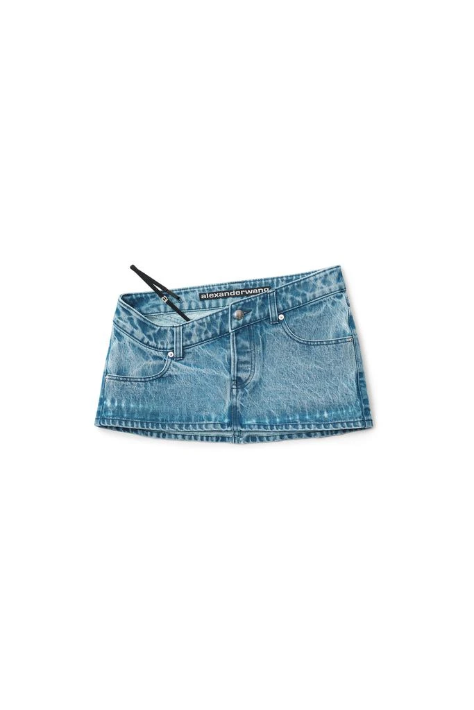 商品Alexander Wang|DIAMANTE A CHARM MINI SKIRT IN DENIM,价格¥1249,第1张图片