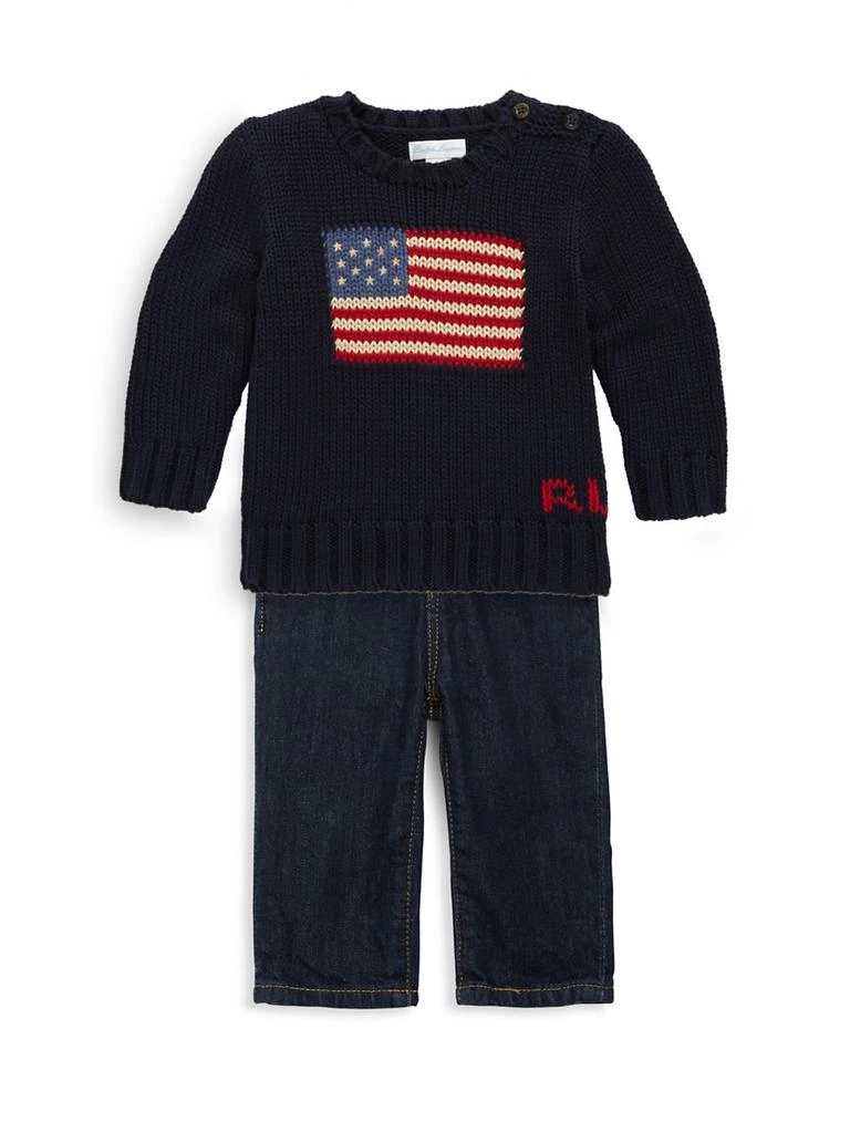 商品Ralph Lauren|Baby Boy's Hampton Straight Stretch Jeans,价格¥335,第2张图片详细描述