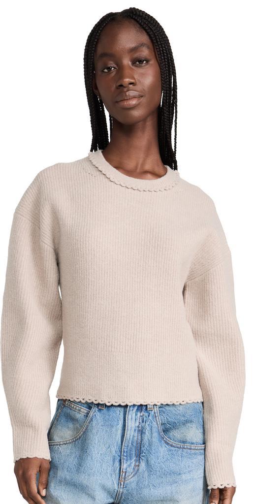 商品3.1 Phillip Lim|3.1 Phillip Lim 圆领扇贝饰边套头衫,价格¥1808,第1张图片