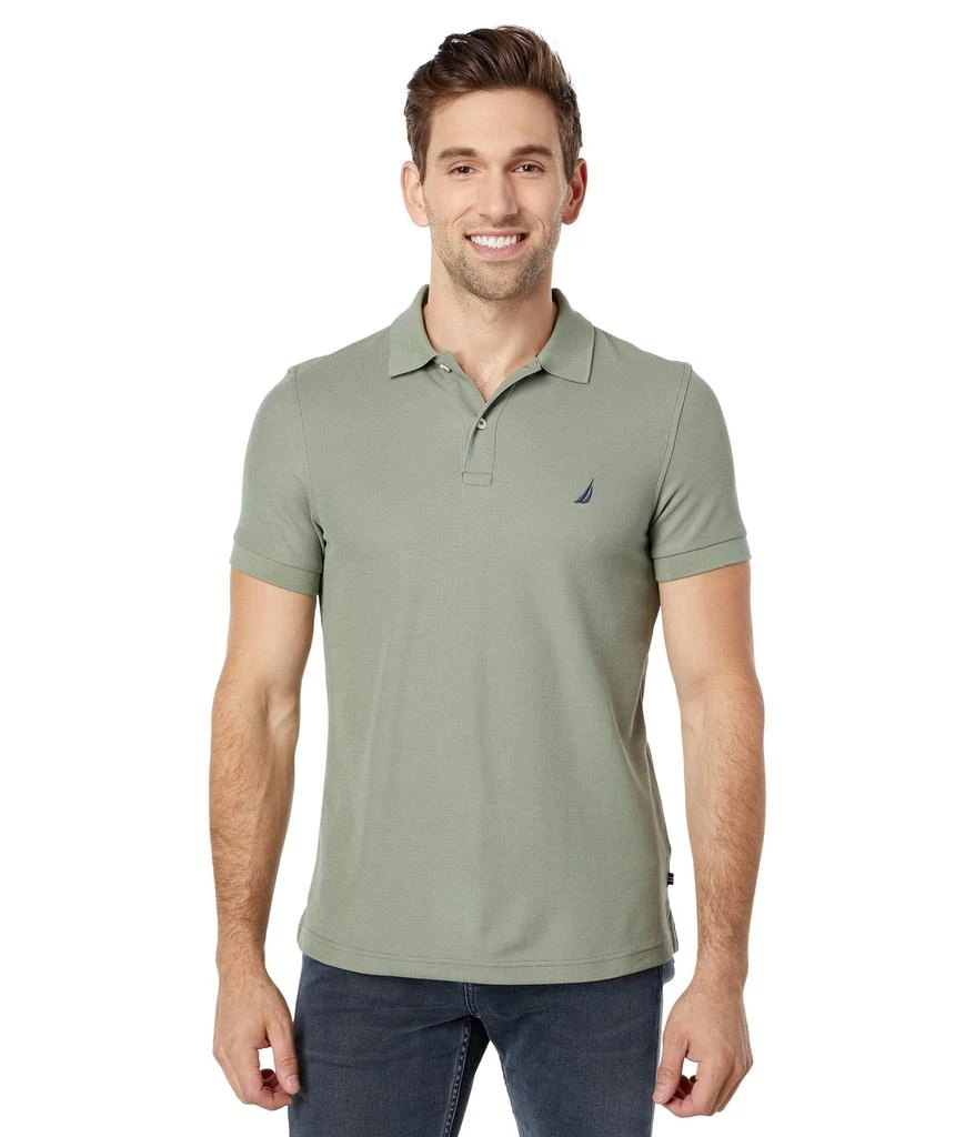 商品Nautica|Sustainably Crafted Slim Fit Performance Deck Polo,价格¥408,第1张图片