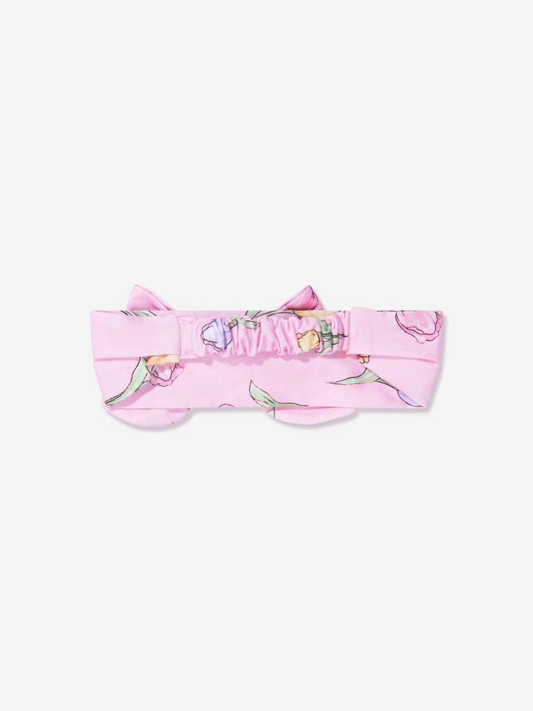商品MONNALISA|Baby Girls Tulip Bow Headband In Pink,价格¥189,第2张图片详细描述