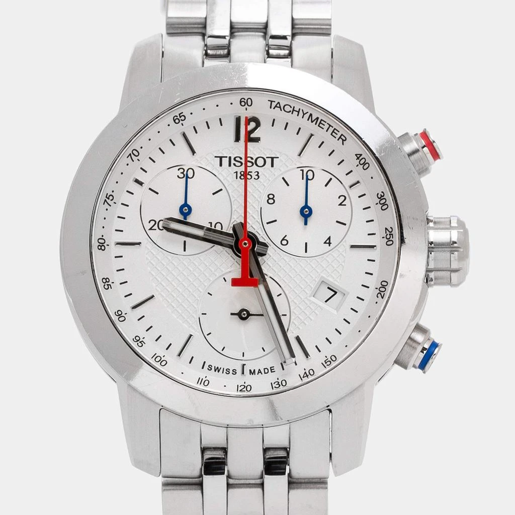 商品[二手商品] Tissot|Tissot Silver White Stainless Steel PRC 200 NBA Special Edition T055.217.11.017.00 Women's Wristwatch 35 mm,价格¥3013,第3张图片详细描述