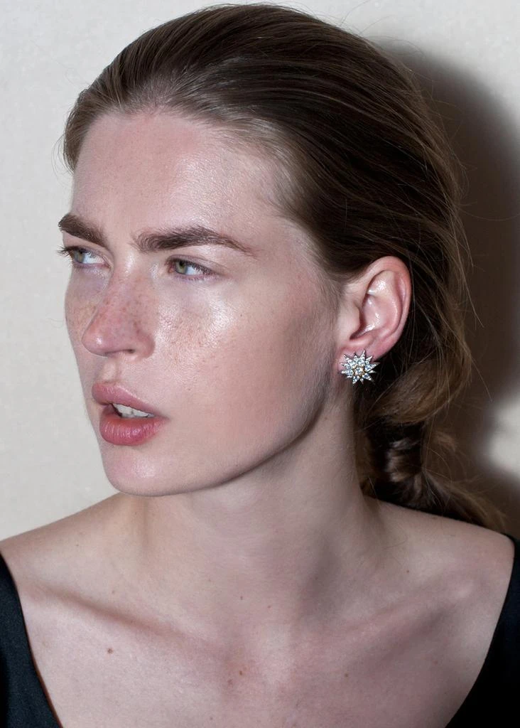 商品APPLES & FIGS|Celestial stars ruby sterling silver earrings,价格¥1717,第2张图片详细描述