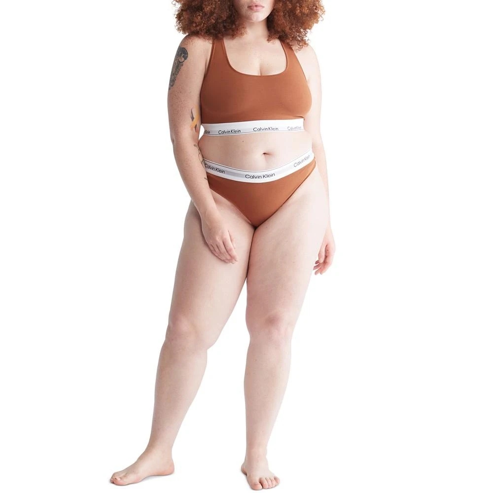 商品Calvin Klein|Plus Size Modern Naturals Unlined Bralette QF7045,价格¥135,第2张图片详细描述