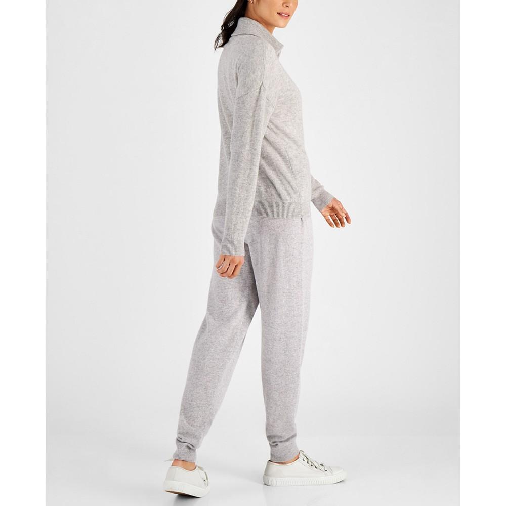Women's 100% Cashmere Mock-Neck Sweater, Created for Macy's商品第2张图片规格展示