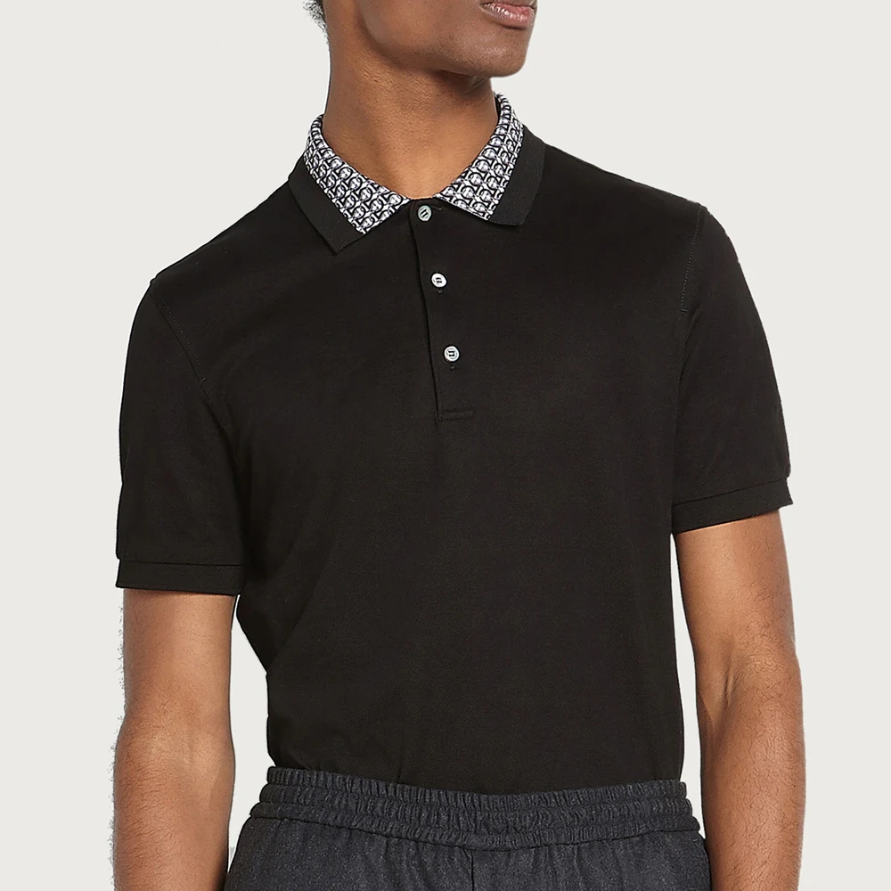 Salvatore Ferragamo 菲拉格慕 黑色男士Polo 12 1835 716909 商品