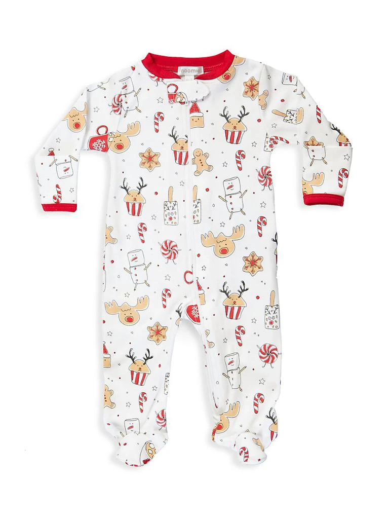 商品Baby Noomie|Baby's Holiday Treats Zipper Footie Pajamas,价格¥189,第1张图片