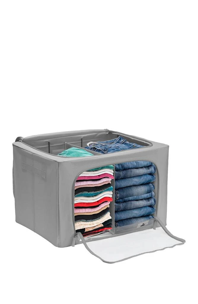 商品SORBUS|Storage Bin Set with Divided Interior - Clear,价格¥261,第4张图片详细描述
