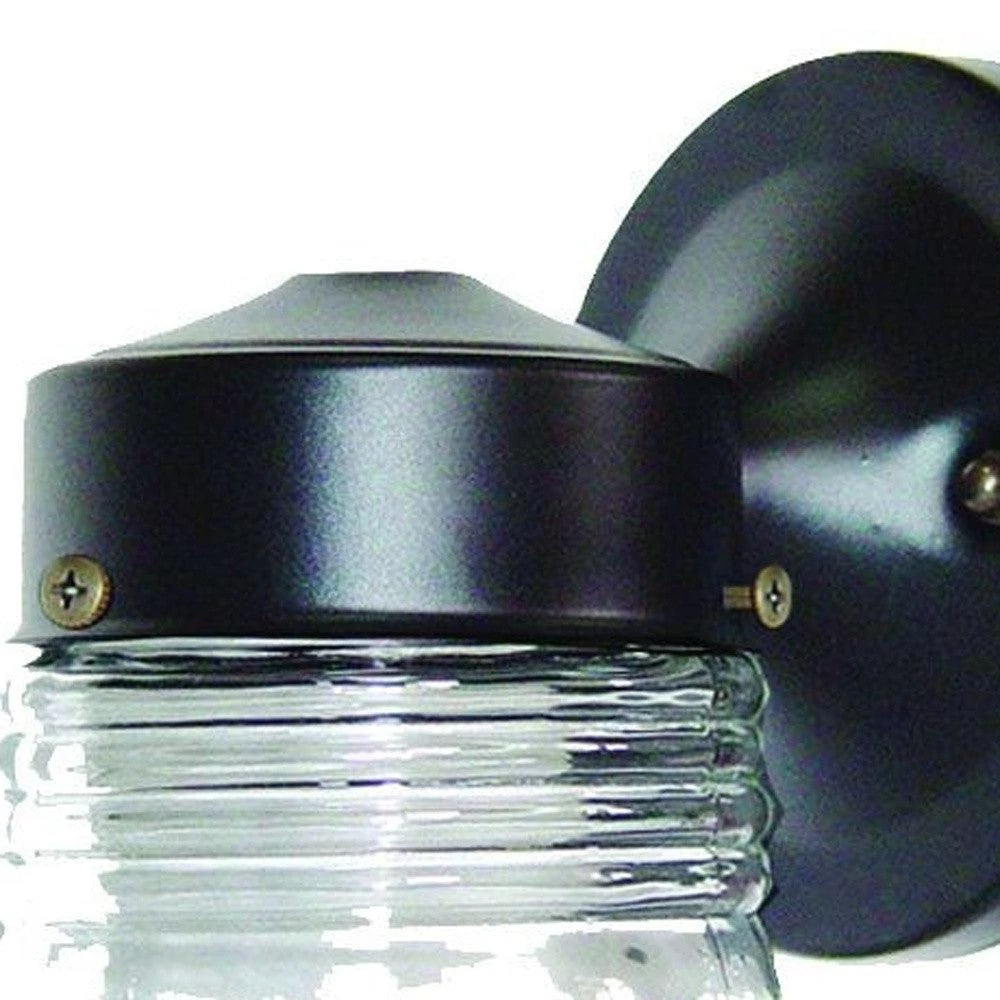 商品Homezia|Black Standard Jelly Jar One Light Outdoor Wall Light,价格¥328,第3张图片详细描述