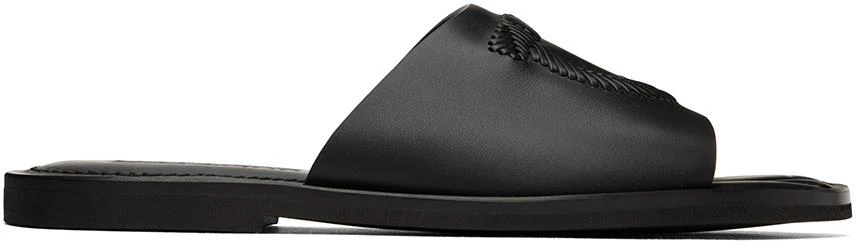 商品Salvatore Ferragamo|Black Gancini Sandals,价格¥2221,第1张图片