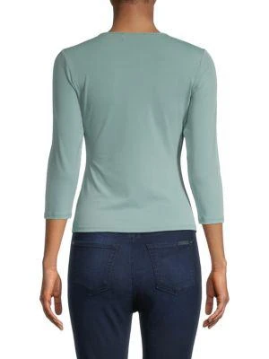 商品Bailey 44|Hayley Solid-Hued Ruched Top,价格¥240,第2张图片详细描述