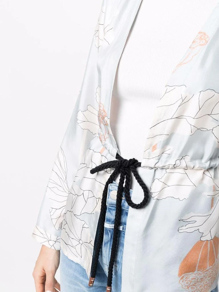 商品ALYSI|ALYSI - Printed Silk Jacket,价格¥1264,第5张图片详细描述
