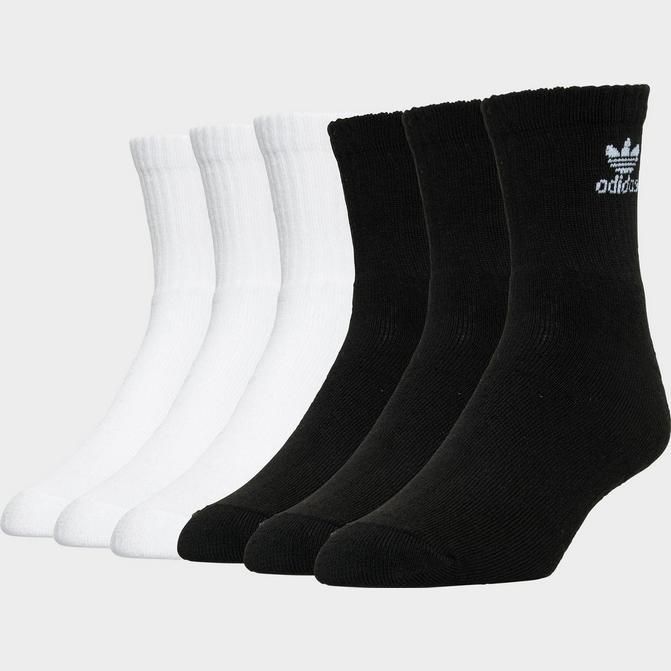 adidas Originals Trefoil Casual Cushioned Crew Socks (6-Pack)商品第4张图片规格展示