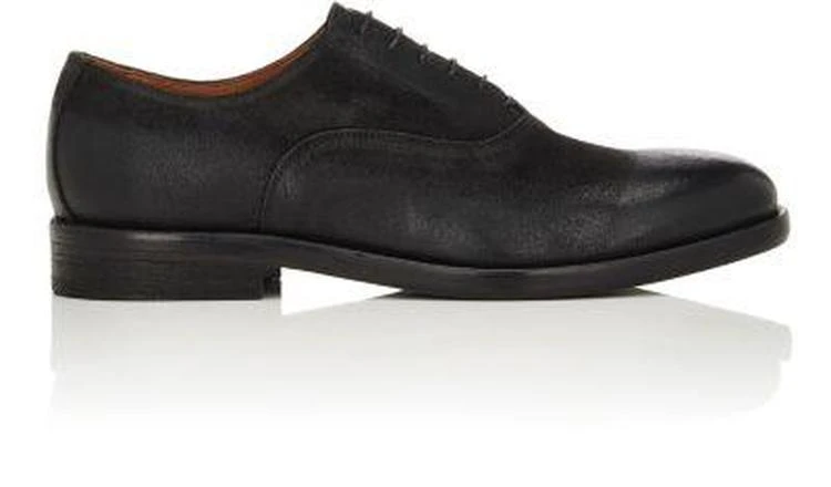 商品Barneys New York|Waxed Leather Bluchers,价格¥1259,第1张图片