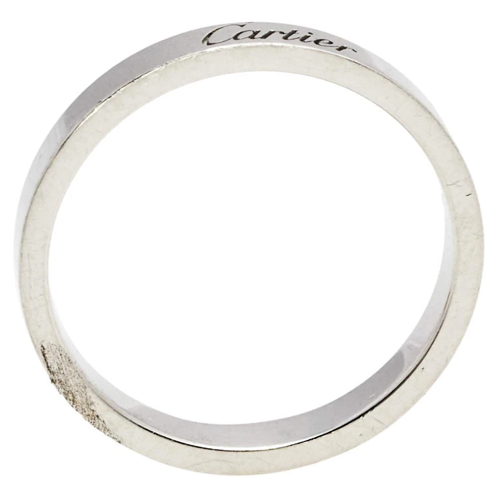 商品[二手商品] Cartier|Cartier C de Cartier Platinum Wedding Band Ring Size 59,价格¥3202,第5张图片详细描述
