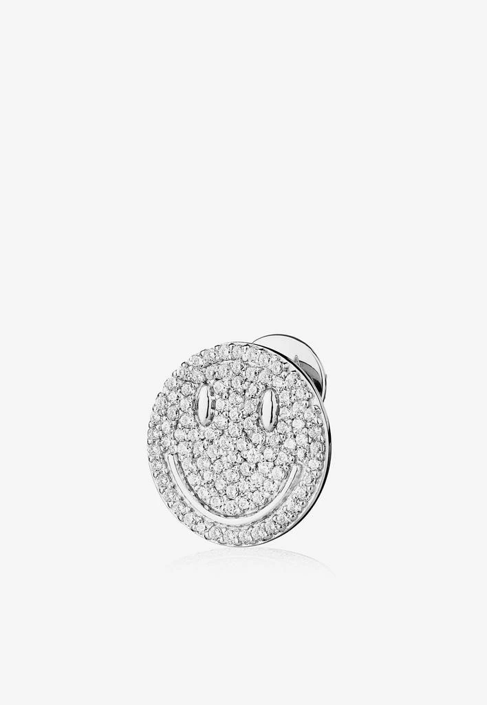 商品EÉRA|Special Order - Smile Diamond Stud Earring in 18-karat White Gold,价格¥44824,第1张图片