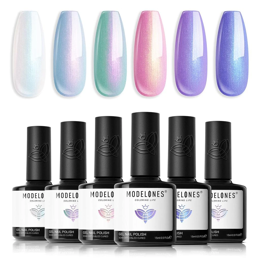 6 Shades Gel Nail Polish Set Collection 商品