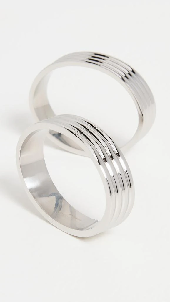 商品Georg Jensen|Georg Jensen Bernadotte 餐巾圈，2 件装,价格¥366,第2张图片详细描述