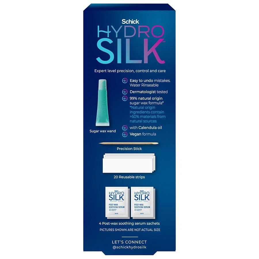 商品Schick Hydro Silk|Easy Control Sugar Wax Wand for Face + Brow,价格¥100,第2张图片详细描述