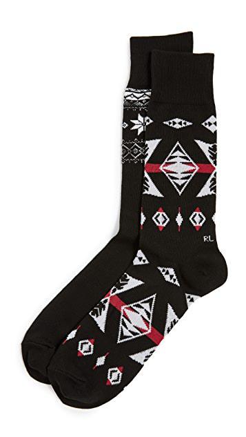 商品Ralph Lauren|2 Pack Fair Isle Slack Socks,价格¥163,第5张图片详细描述