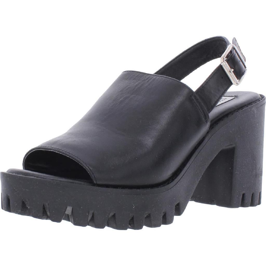 商品Steve Madden|Steve Madden Womens Sunnyside Lugged Sole Slingback Heel Sandals,价格¥410,第1张图片