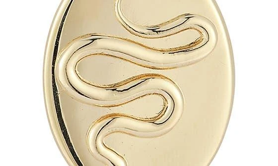 商品Ember Fine Jewelry|14K Gold Snake Oval Pendant Necklace,价格¥3385,第2张图片详细描述