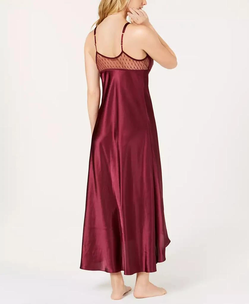 商品Flora Nikrooz|Stella Satin Venise Trim Lingerie Nightgown,价格¥533,第2张图片详细描述