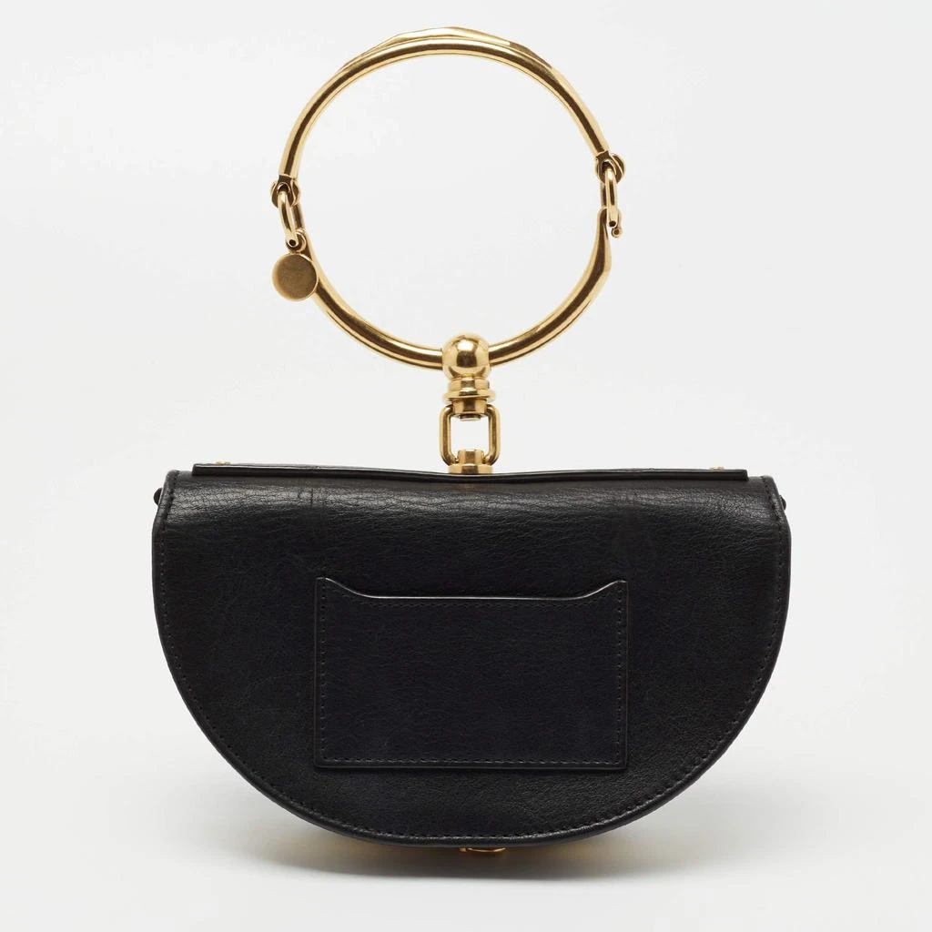 商品[二手商品] Chloé|Chloe Black Leather Small Nile Bracelet Minaudière Crossbody Bag,价格¥4591,第4张图片详细描述