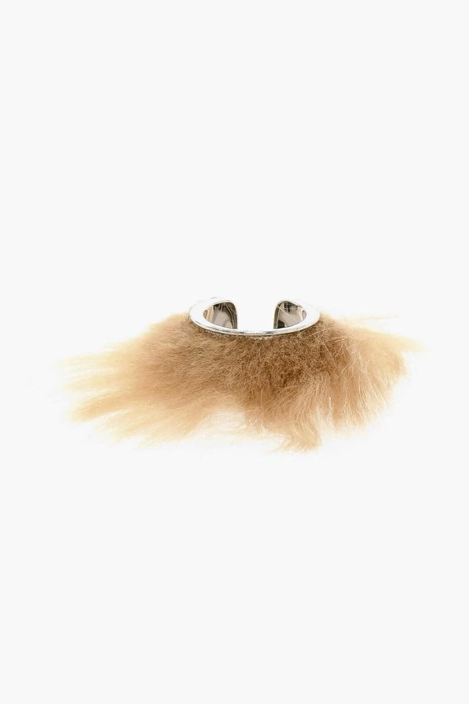 商品MAISON MARGIELA|Maison Margiela MM6 Brass Ring with Faux Fur,价格¥839,第1张图片