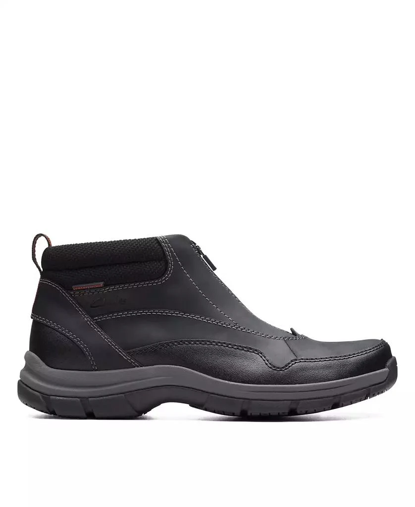 商品Clarks|Men's Collection Walpath Zip Leather Slip On Boots,价格¥1054,第2张图片详细描述