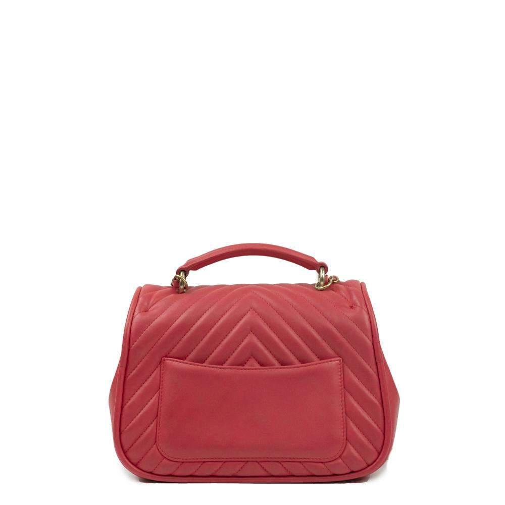 商品[二手商品] Chanel|Chanel Pink Leather Business Affinity Shoulder Bag,价格¥32353,第5张图片详细描述