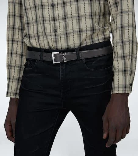 商品Yves Saint Laurent|Slim leather belt,价格¥4884,第2张图片详细描述