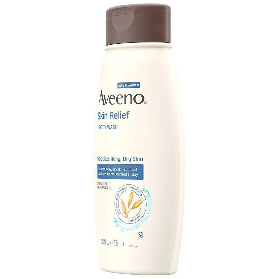 商品Aveeno|Skin Relief Fragrance-Free Body Wash, Sensitive Skin Fragrance-Free,价格¥83,第4张图片详细描述