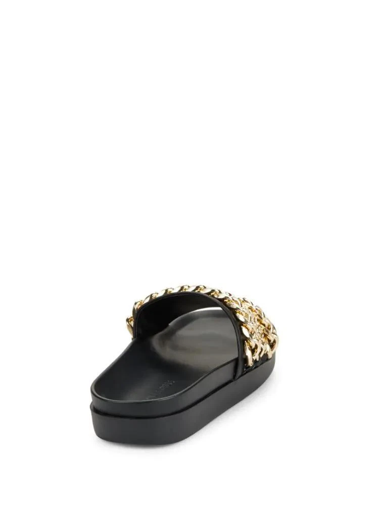 商品KENDALL & KYLIE|Shiloh Chain-Link Leather Pool Slide Sandals,价格¥752,第3张图片详细描述