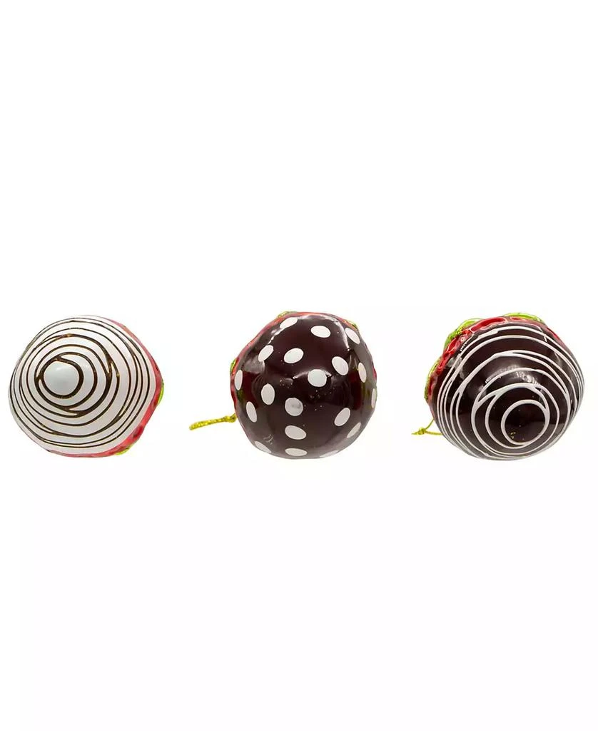 商品Kurt Adler|2.36" Noble Gems Glass Chocolate Strawberry Ornaments, 6 Piece Box,价格¥1003,第2张图片详细描述