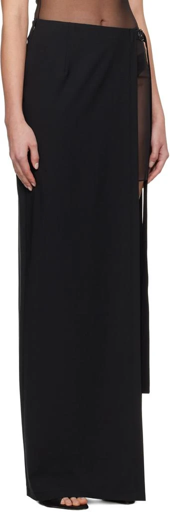 商品Nensi Dojaka|Black High Split & OOO Buckle Maxi Skirt,价格¥5601,第2张图片详细描述