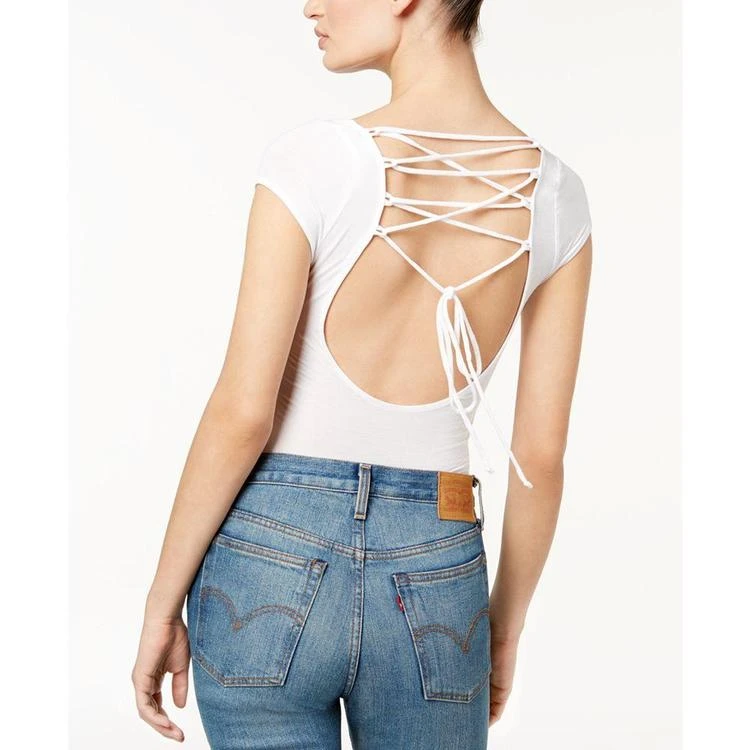 商品Free People|All About the Back Lace-Up Bodysuit,价格¥68,第4张图片详细描述