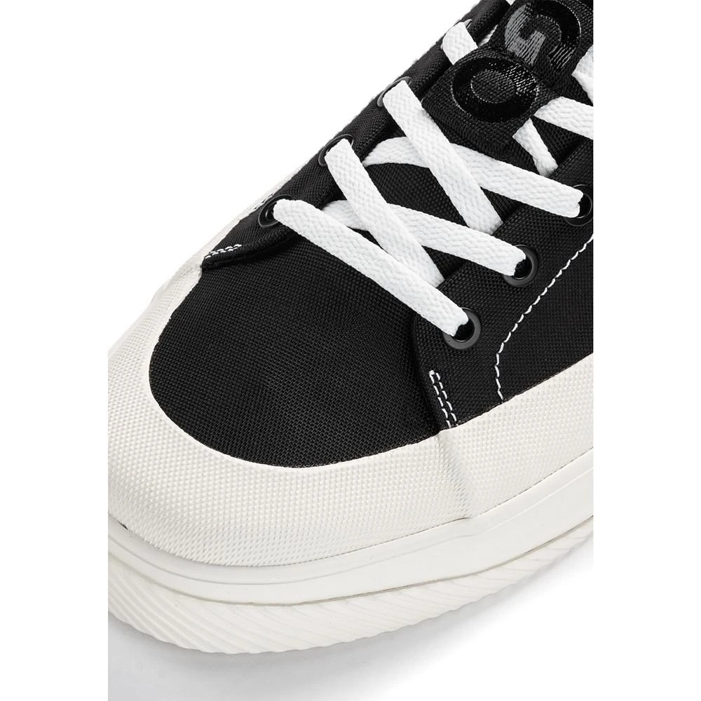 Men's Rubber-Bumper Lace Up Sneakers with Red Logo Label 商品