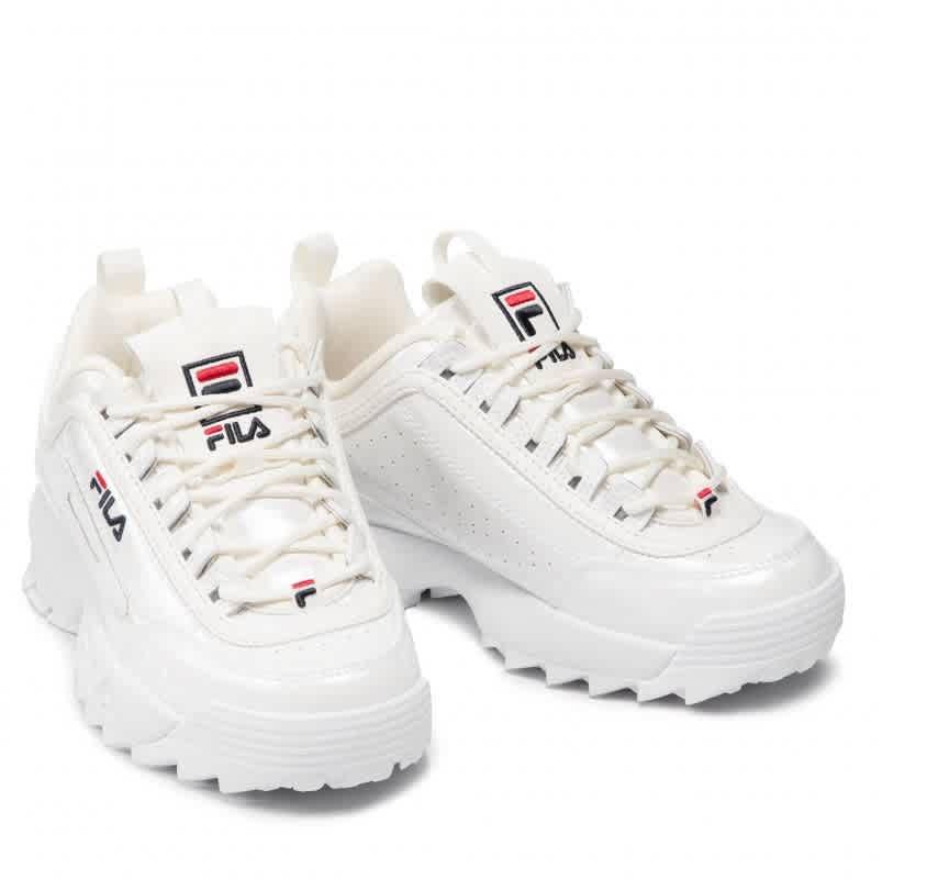 Fila Ladies White Disruptor F Low-top Sneakers, Brand Size 5.5商品第3张图片规格展示