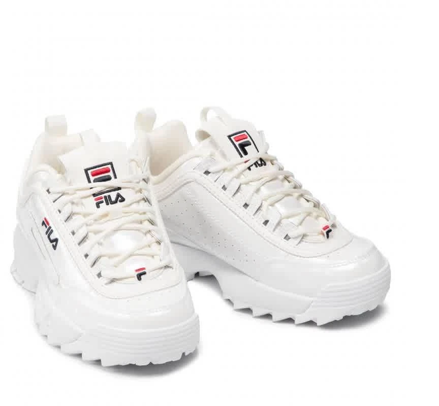 商品Fila|Ladies White Disruptor F Low-top Sneakers,价格¥485,第3张图片详细描述