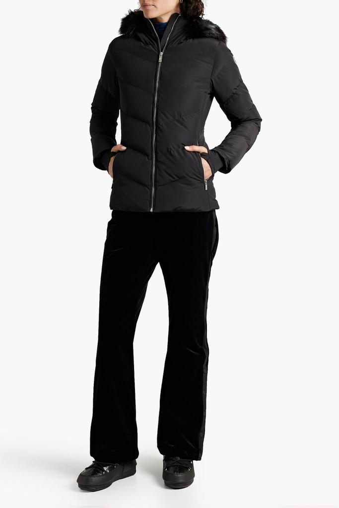 Davai II faux fur-trimmed quilted hooded ski jacket商品第4张图片规格展示