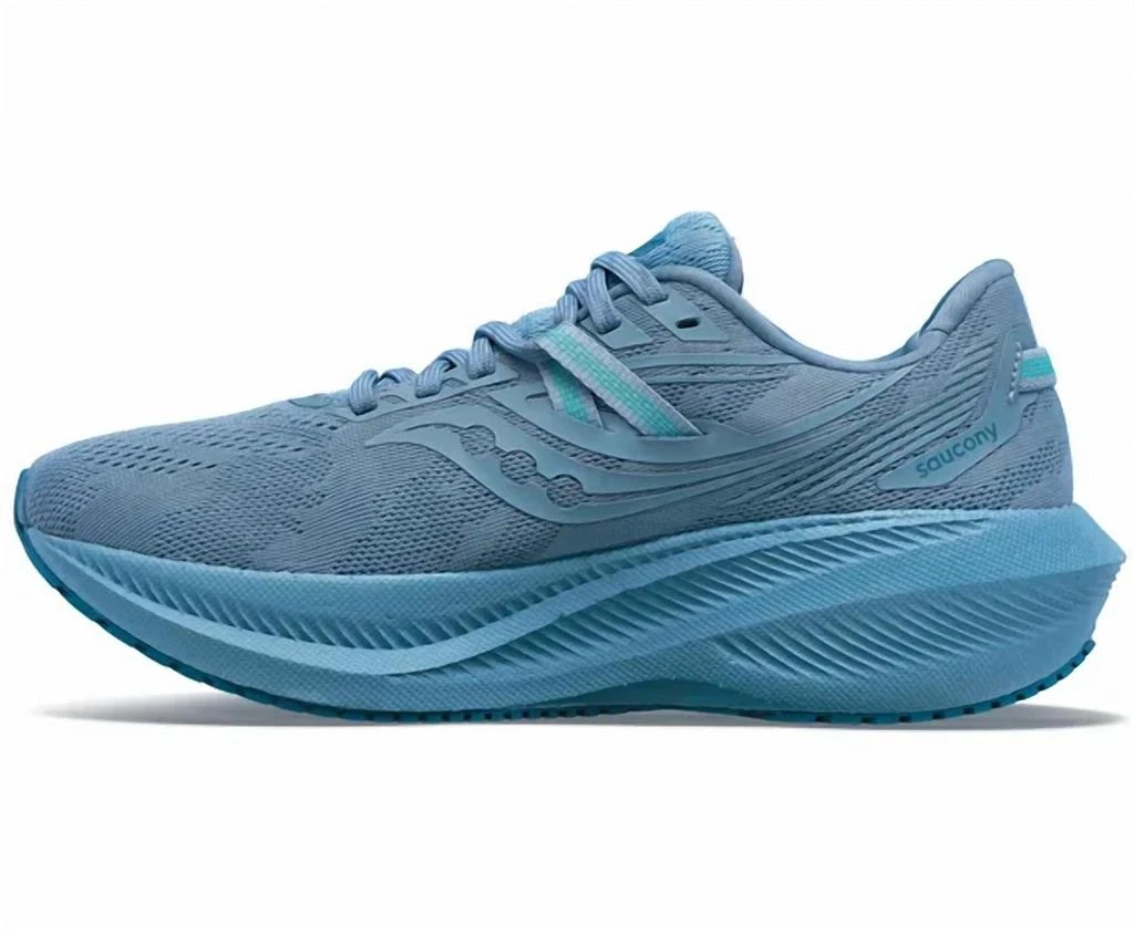 商品Saucony|Women's Triumph 20 Running Shoes - D/wide Width In Skyway,价格¥922,第3张图片详细描述