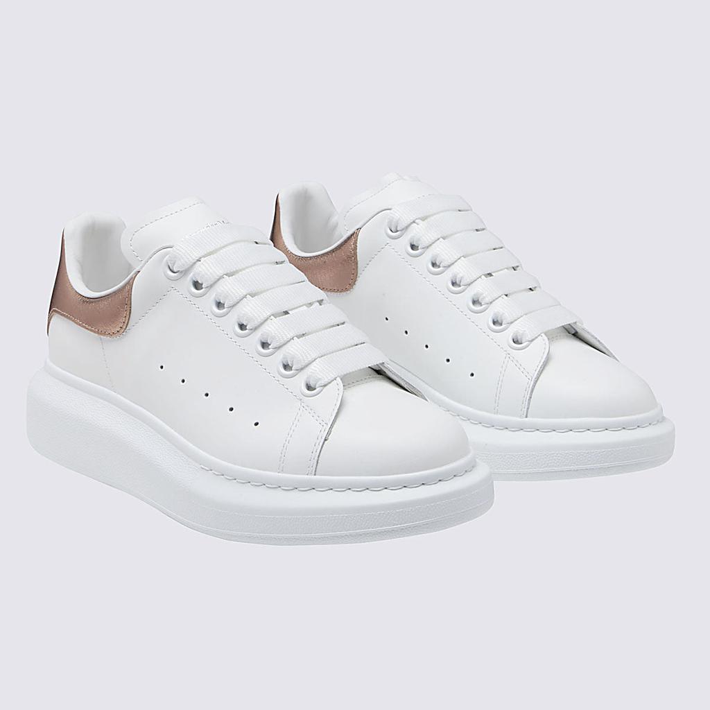 ALEXANDER MCQUEEN WHITE LEATHER OVERSIZED SNEAKERS商品第2张图片规格展示