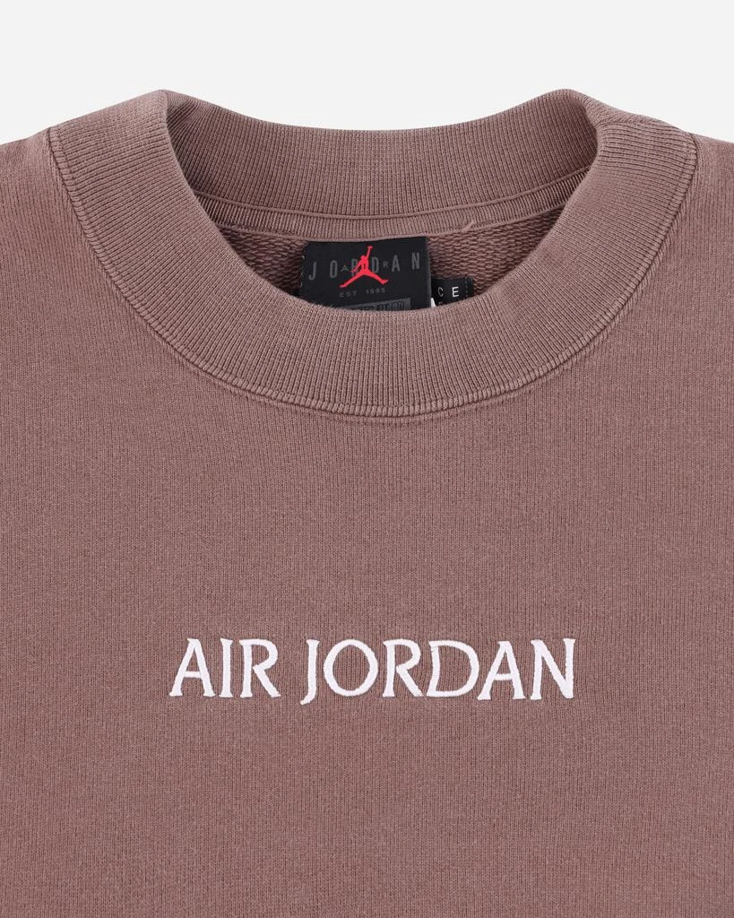 商品Jordan|WMNS Wordmark Fleece Crewneck Sweatshirt Brown,价格¥593,第3张图片详细描述