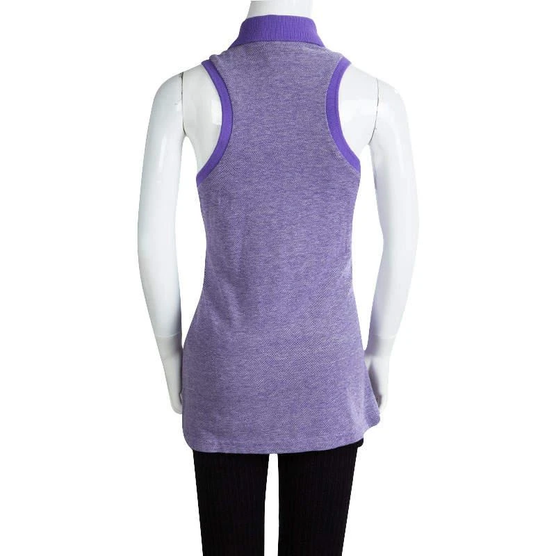 商品[二手商品] Ralph Lauren|Ralph Lauren Purple Honeycomb Knit Sleeveless Polo T-Shirt 16 Yrs,价格¥785,第3张图片详细描述