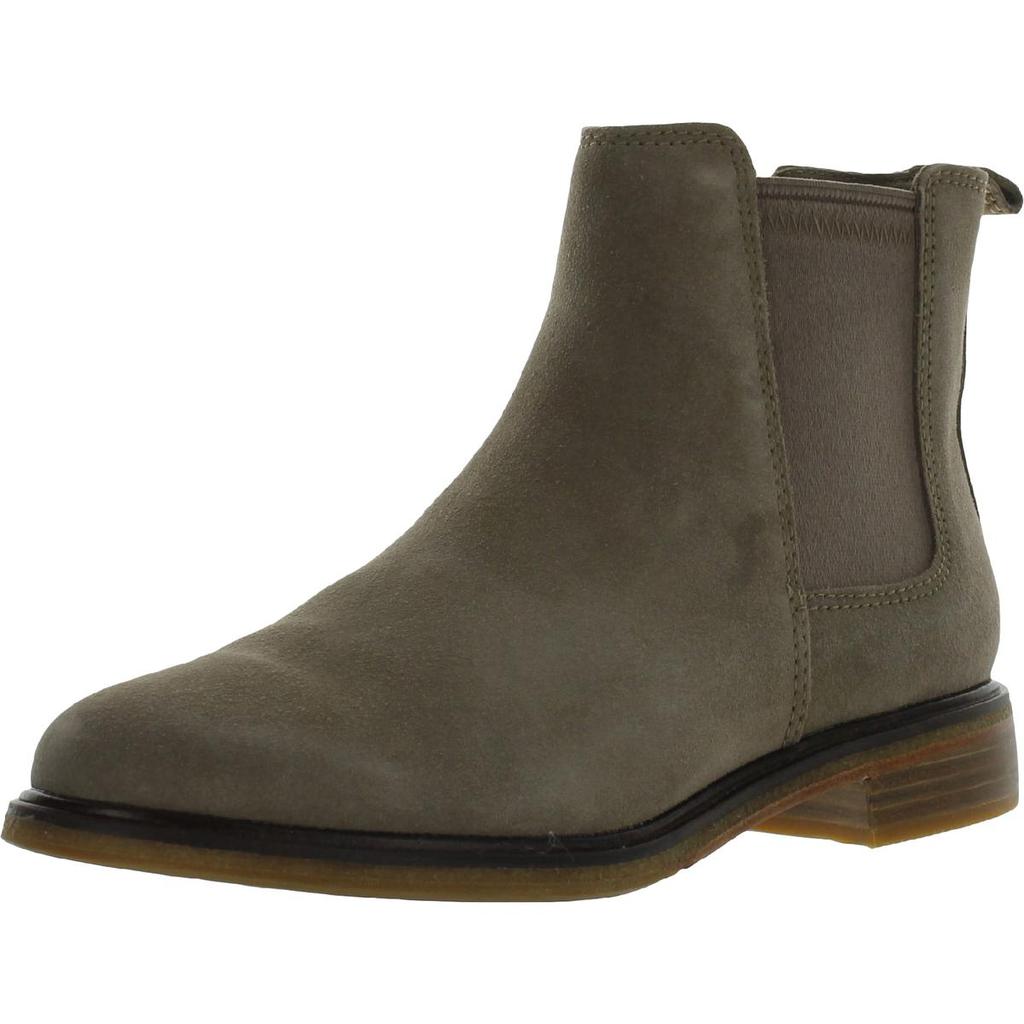 Clarks Womens Clarkdale Arlo Suede Pull On Chelsea Boots商品第1张图片规格展示