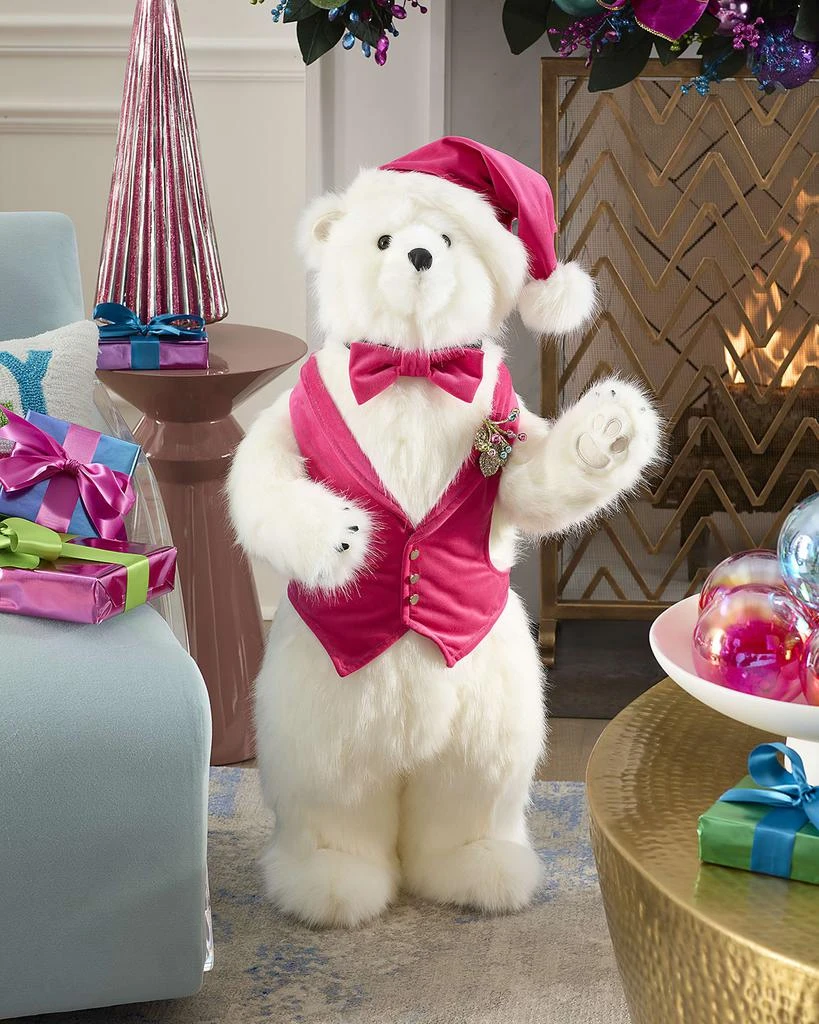 商品Ditz Designs By The Hen House|Joyful Joyful Standing White Diamond Polar Bear, 36",价格¥2193,第1张图片