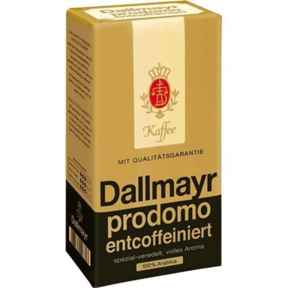 商品Dallmayr|Prodomo Decaffeinated Ground Coffee (Pack of 2),价格¥261,第1张图片
