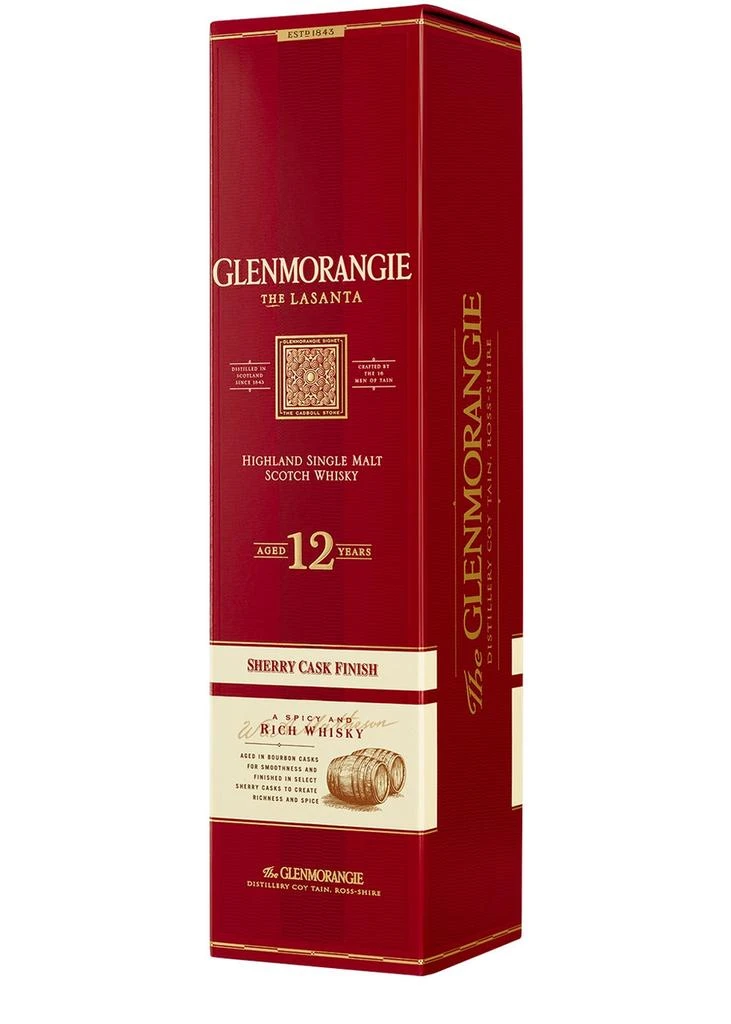 商品Glenmorangie|The Lasanta 12 Year Old Sherry Cask Finish Single Malt Scotch Whisky,价格¥557,第3张图片详细描述